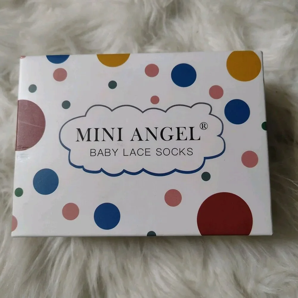 Baby Lace Socks 5pk Mini Angel Size 3-6m New